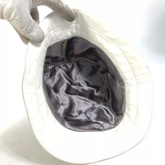 LOUIS VUITTON cup hat bucket hat Leather White - Picture 7 of 14